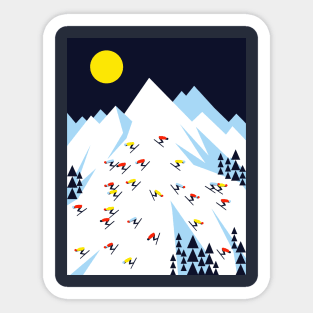 THE MOUNTAINS. NIGHT. Sticker